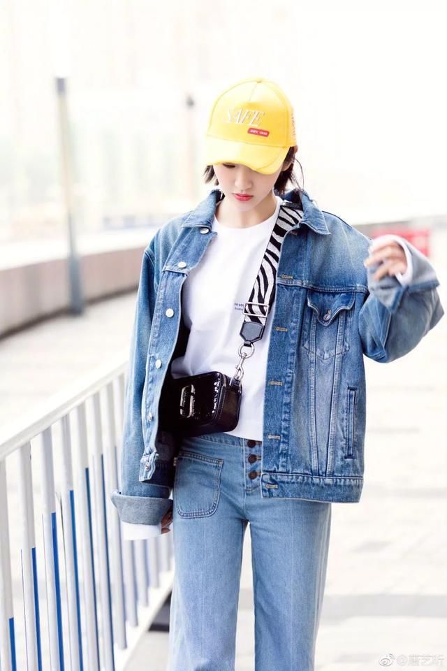 迪丽热巴王源baby吴昕…带你解锁牛仔外套的