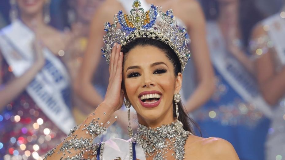 委内瑞拉小姐选美大赛落幕 女大学生摘桂冠 委内瑞拉小姐选美大赛落幕 女大学生摘桂冠