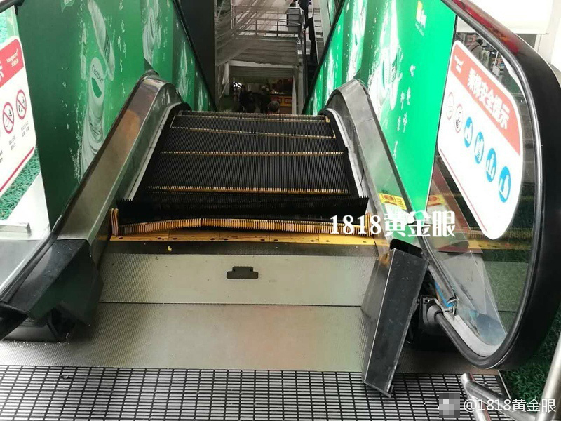 轰然一声,杭州一家超市电梯炸开了