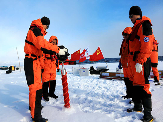 第七次北极考察冰站作业全面启动