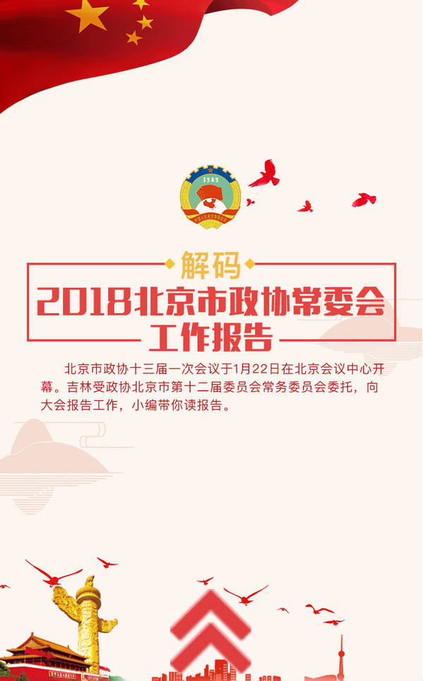 解码2018北京市政协常委会工作报告