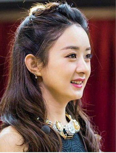 盘点女星的半束发,杨颖最美郑爽辣眼睛