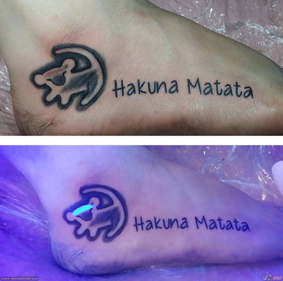 世界上最神奇的隐形纹身,白天隐形晚上显现,纹