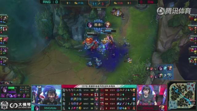 RNG德玛西亚杯AD用亚索,教练:只是想让Able