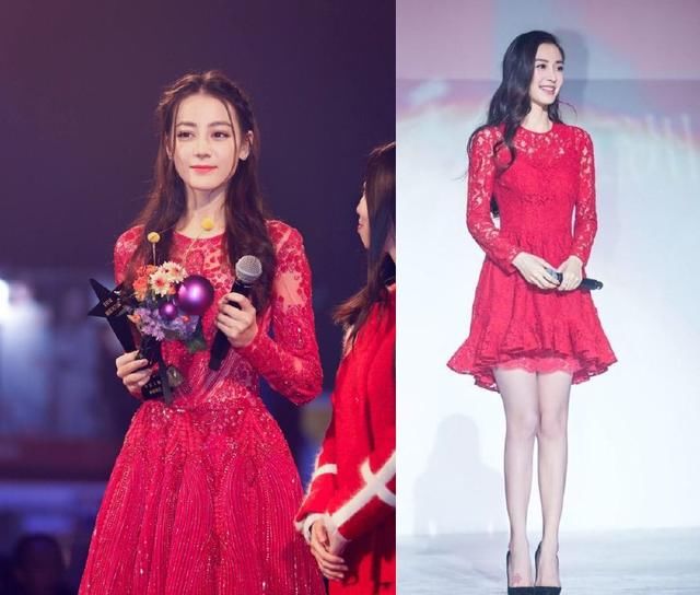 女星撞衫大比拼,杨幂完胜迪丽热巴,杨颖和刘亦