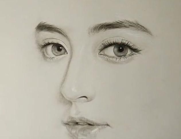 六大女星的手绘头像,迪丽热巴难找,杨幂最好认