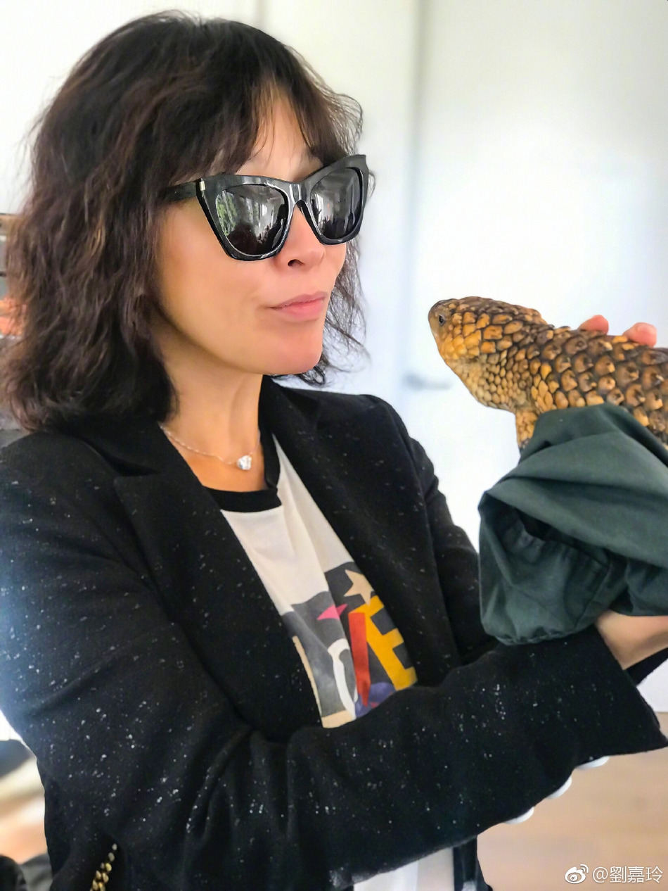 近日，刘嘉玲前往澳洲旅游度假，她在微博晒出一组在当地动物园游玩的照片，配文称：“动物是人类最亲密的朋友”。照片中她手举鳄鱼肩缠蟒蛇，与动物亲密接触毫无惧色。不少网友纷纷感叹道“嘉玲姐姐真是佩服你五体投地哈哈哈”、“？？？胆真大，真是皮皮玲”