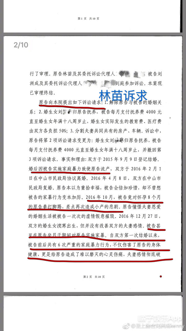 刘洲成离婚案宣判:孩子归女方,男方家暴证据不