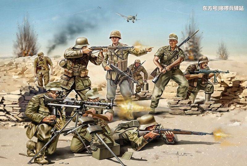 二战德军步兵班火力真不如美军吗?一挺MG42