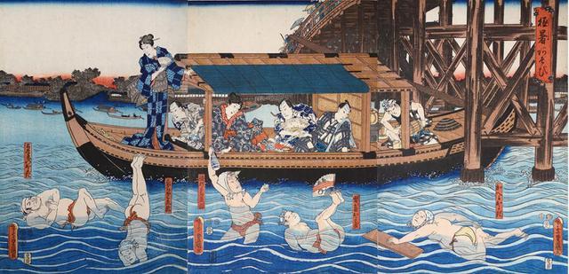 日本浮世绘海景:陪你到江户去看爱裸泳的歌舞伎 日本浮世绘海景:陪你到江户去看爱裸泳的歌舞伎
