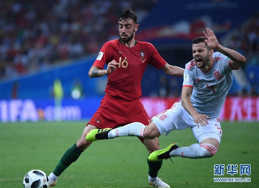 【世界杯】B组:葡萄牙队3比3战平西班牙队