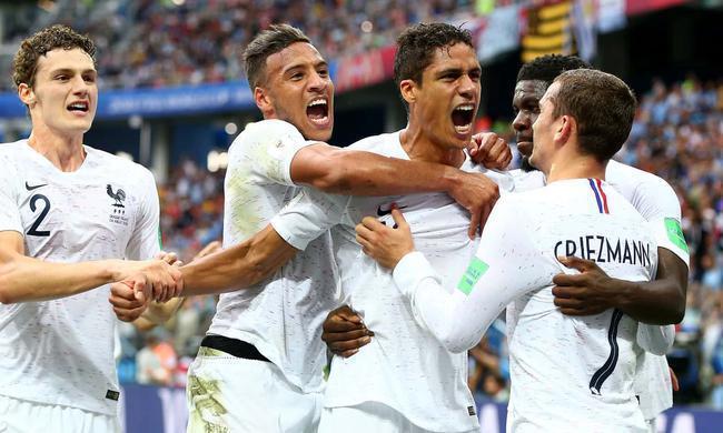 世界杯-格列兹曼传射建功 法国2-0淘汰乌拉圭进