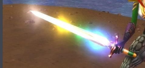 魔兽世界:8.0前夕绝版幻化武器炫彩之剑回归