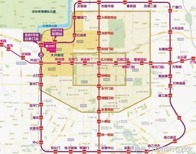 西安地铁换乘之王最新动态(附8号线沿线楼盘