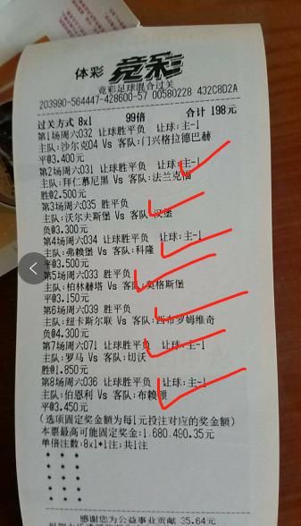 竞彩足球:八串错一憾失160万奖金!胜负彩任九