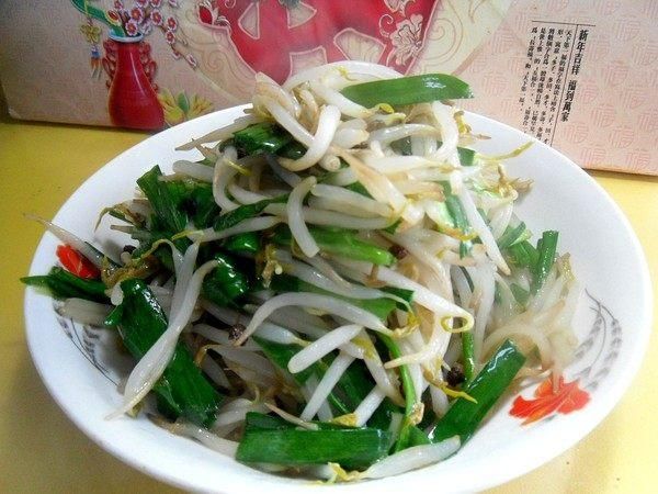 綠豆芽炒韭菜