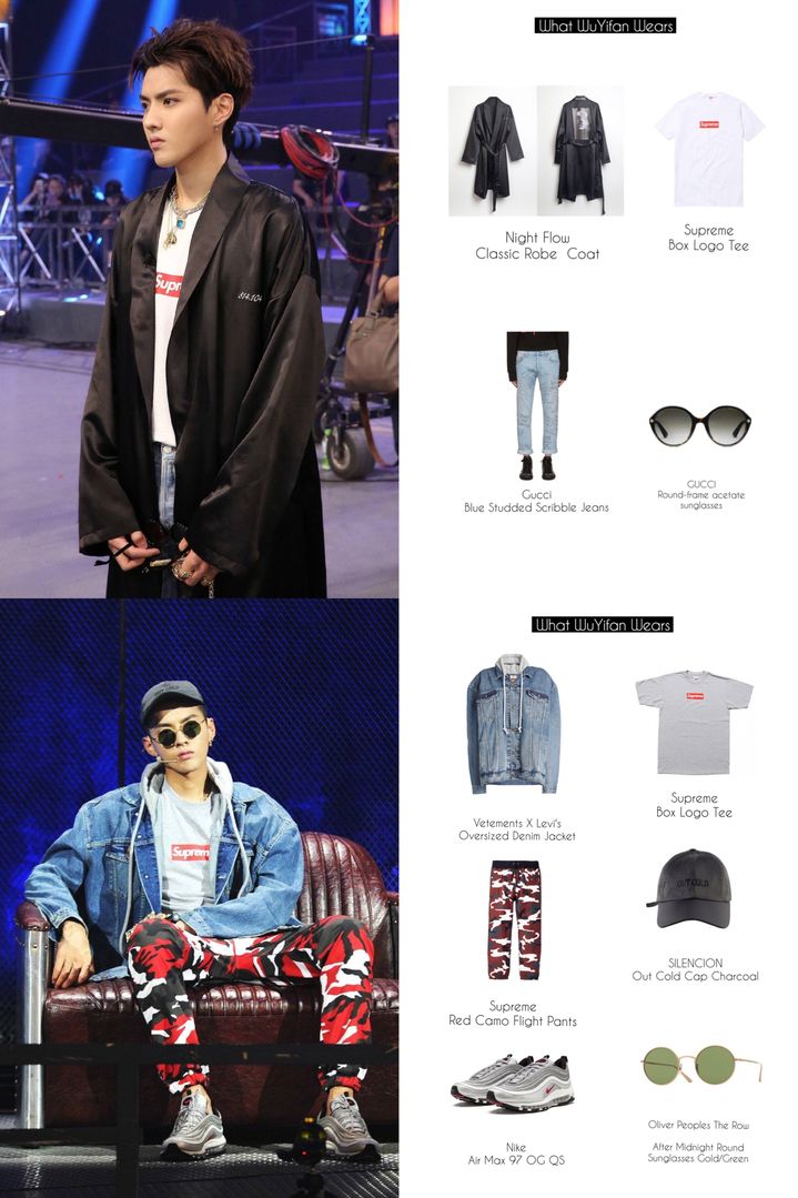 [吴亦凡][分享]170912 吴亦凡《中国有嘻哈》造型汇总 跟着亦凡老师学穿搭啦