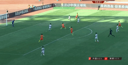 热身赛U23国足6-2朝鲜 中国梅西黄紫昌