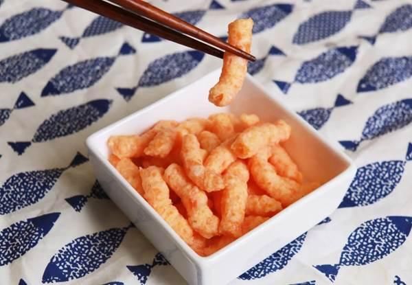 无添加不油炸自制胡萝卜虾条,适合8个月以上宝