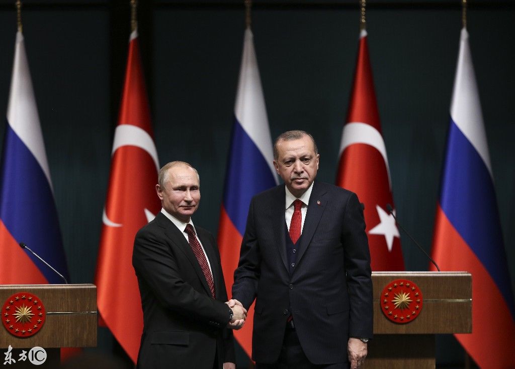 土耳其总统埃尔多安和俄罗斯总统普京在安卡拉
