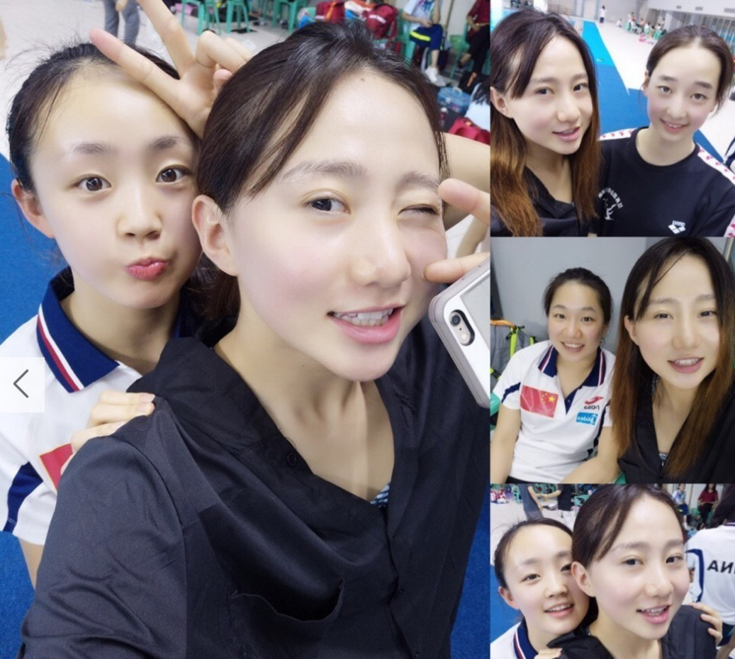 梁馨枰素颜自拍。