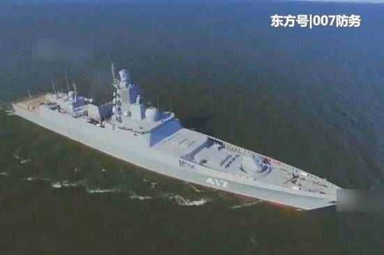 且20350型护卫舰采用了更好的隐身设计,尤其是金字塔形的封闭式隐身