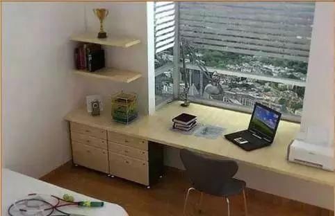 飘窗改成书桌 飘窗改成书桌