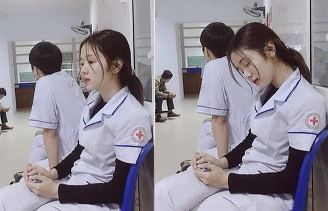 Female nurse because appearance is beautiful, after be being patted have his moment quickly, netizen