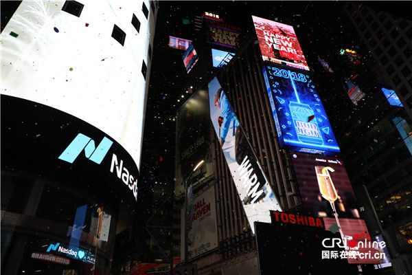 纽约最严安保迎时报广场跨年倒计时庆典 中国