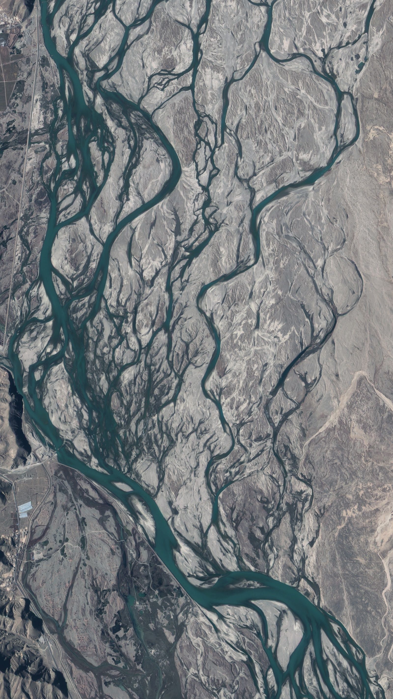 中国十大河流卫星高清图,能看出来是具体是那