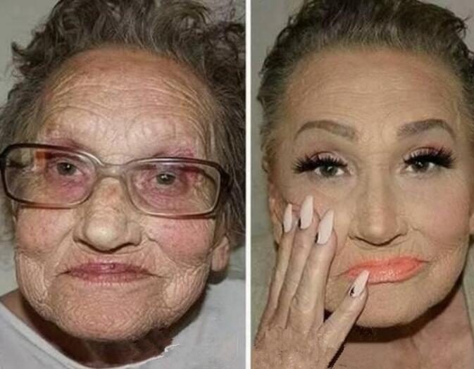 8旬老太妆后变大美女 网友:以后相亲要求素颜