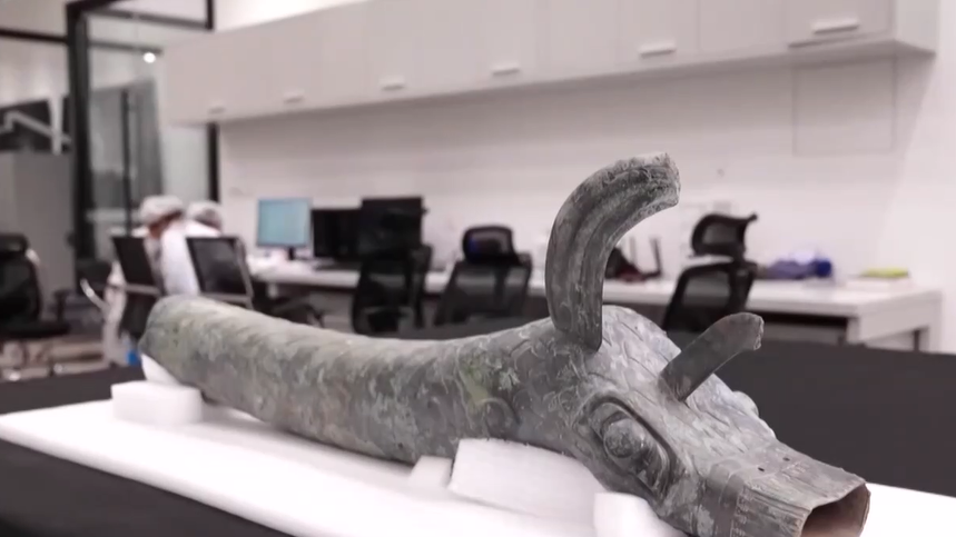 乖萌可爱“猪鼻龙” 三星堆新馆文物抢先看→ 乖萌可爱“猪鼻龙” 三星堆新馆文物抢先看→