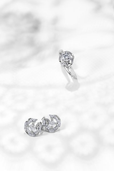 i do the moment系列钻戒 白金镶钻石