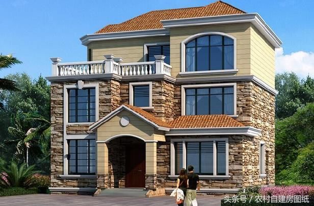 5款带堂屋农村别墅设计图,2款三层,3款二层,哪