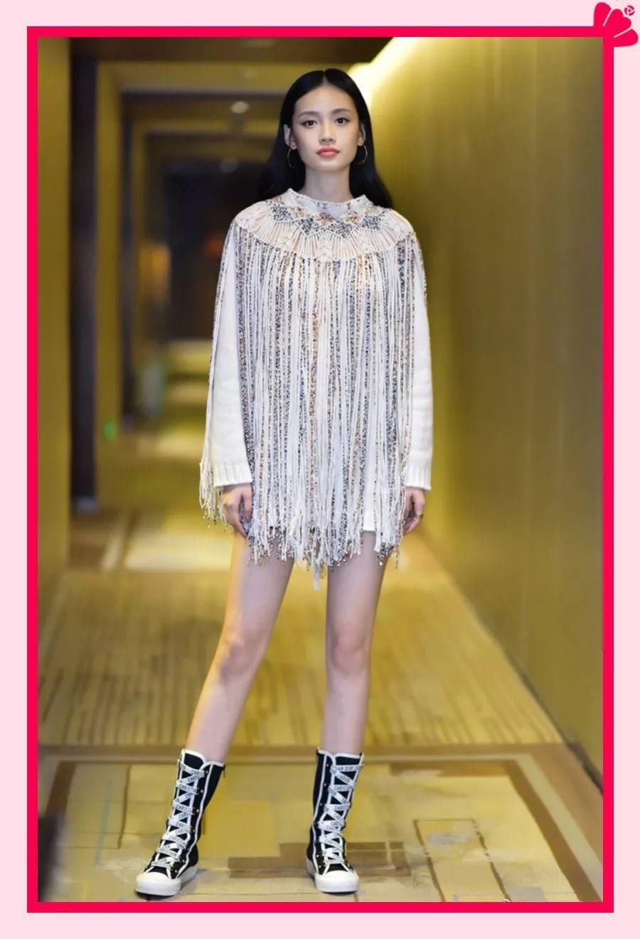 张天爱时髦机场走秀,超模怎么穿都辣么好看!