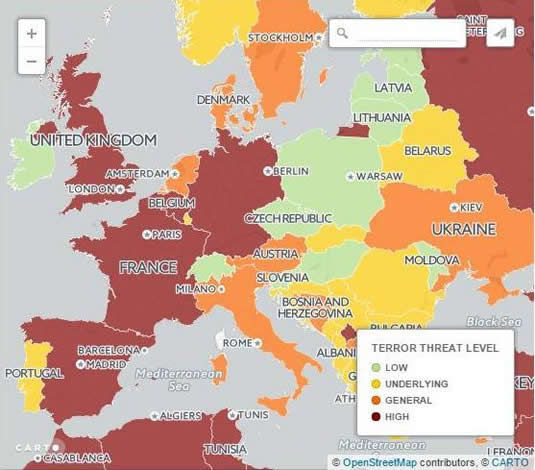 最危险旅游国家:全球10个旅游最危险国家排行