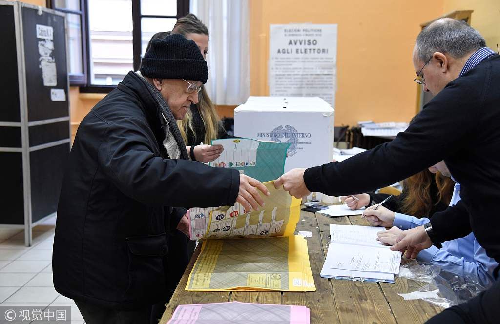意大利大选投票进行时:或无政党赢得绝对胜利