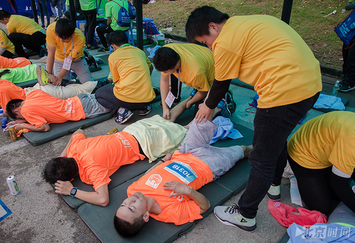 U－run南京工业大学校园马拉松现场。