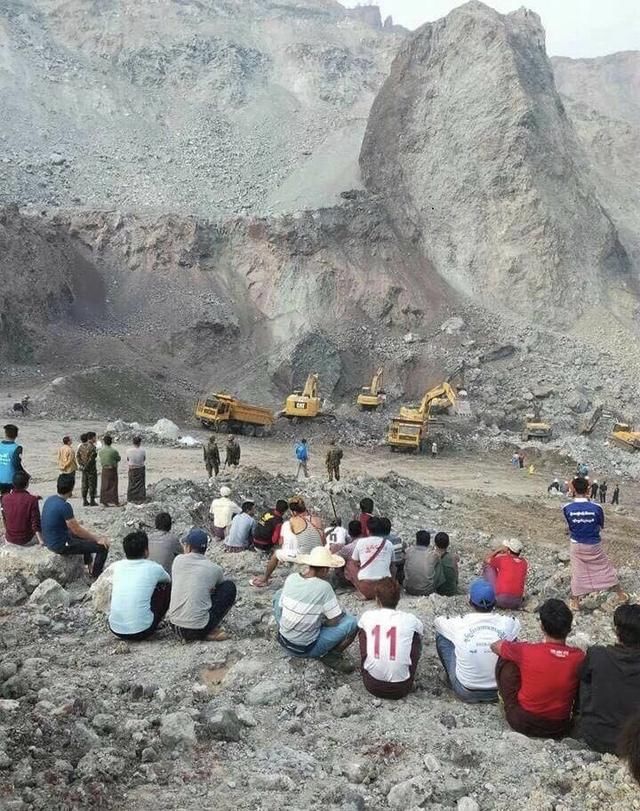 缅甸翡翠矿口再次滑坡死亡惨重