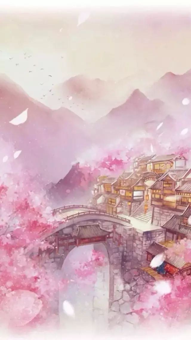 45张唯美古风插画风景壁纸