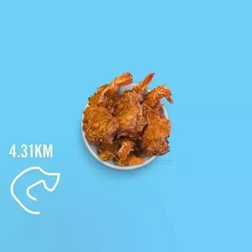 跑步的人果然不简单,用跑步路线画出美食图