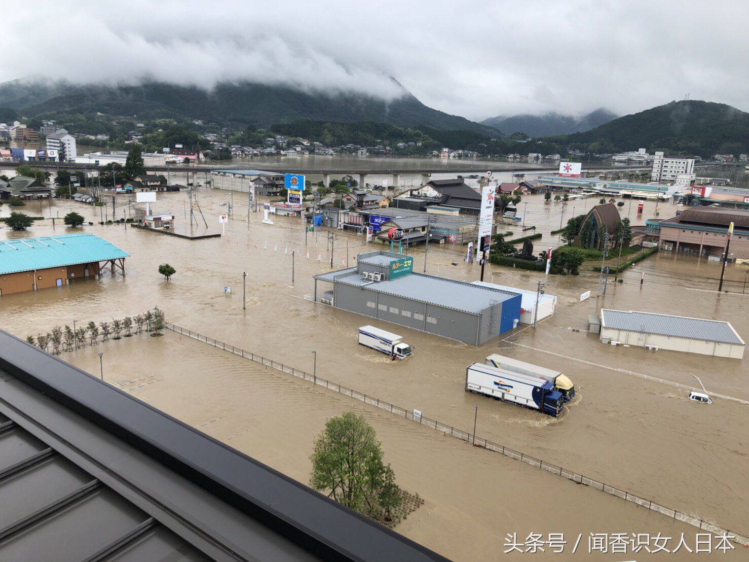 日本关西地区最近不能去,连续大雨已经让部分