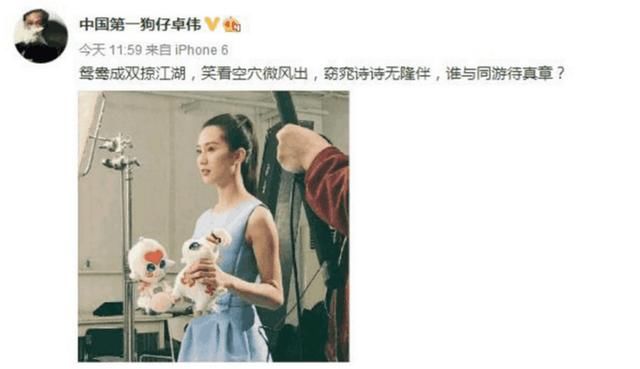 卓伟曝光刘诗诗婚内出轨?好妻子人设崩塌,网友