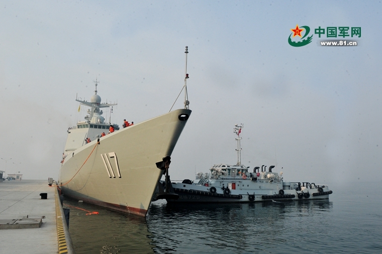 我国最先进052d型驱逐舰西宁号开始首次海上训练