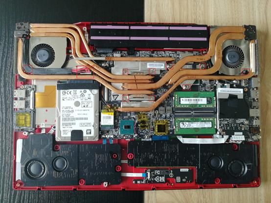 微星GE73VR 清灰换硅脂的方法,升级内存、固