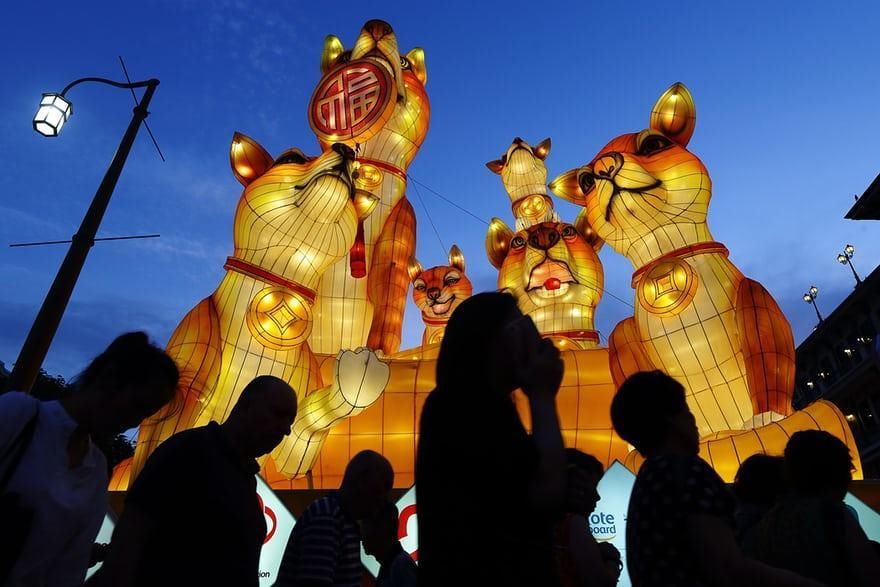 外国人眼里的中国春节:舞狮舞龙狗灯笼,财神爷