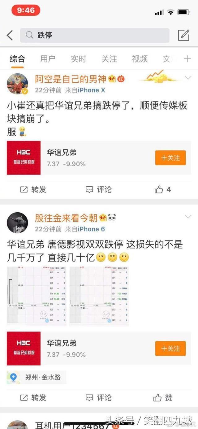 华谊兄弟启动法律程序:崔永元微博发力华谊股