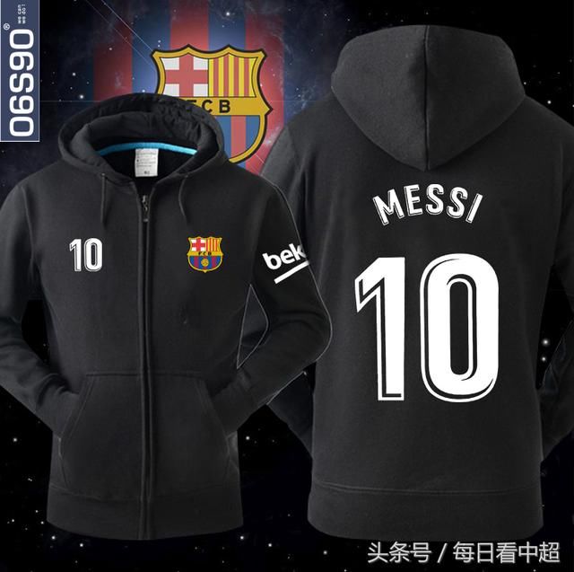 西甲巴萨17\/18赛季印号足球卫衣,今日特价!