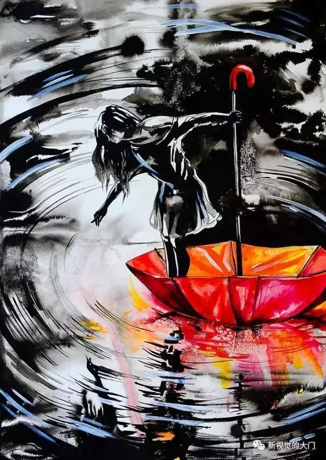 孩子独特的思想感觉情感创作出的"灵魂升华"作品