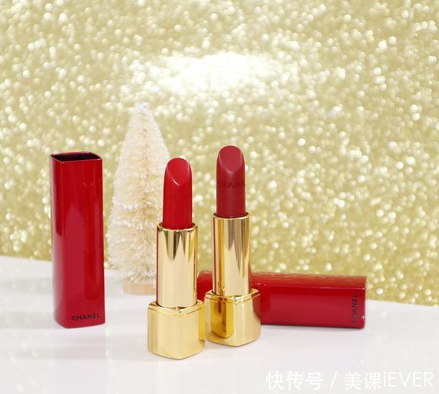 香奈儿限量红色唇膏试色,春天到了又有理由换